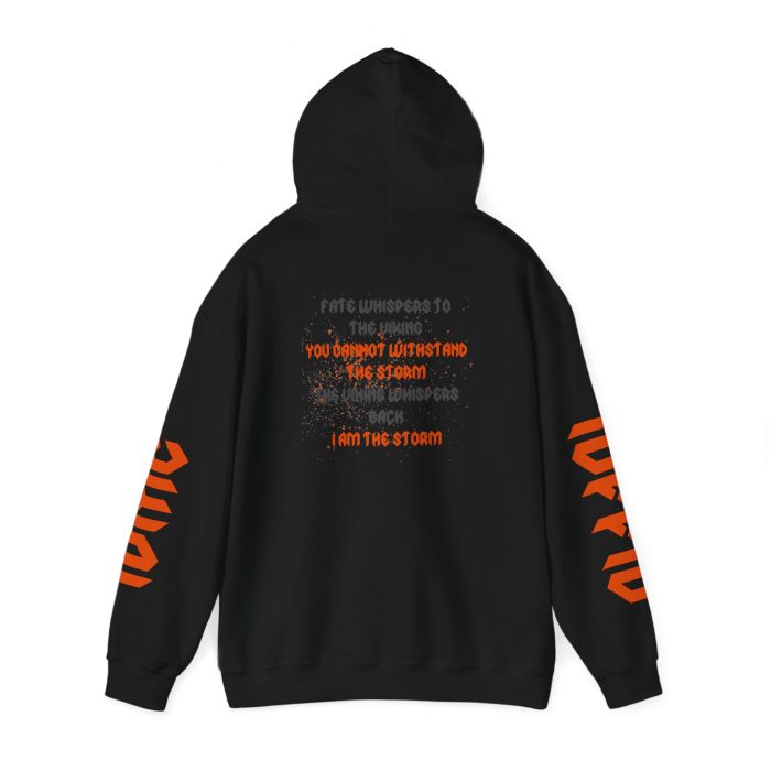 I Am the Storm Hooded Sweatshirt - Unisex Heavy Blend™ - Motivational Quote Apparel - Image 3