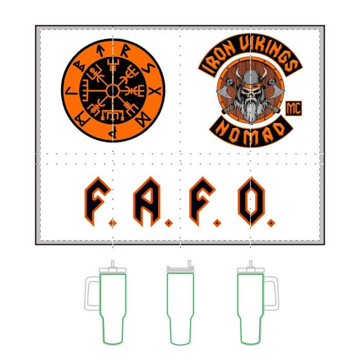 Iron Vikings 40oz Vacuum Thermal Tumbler - F.A.F.O. Design